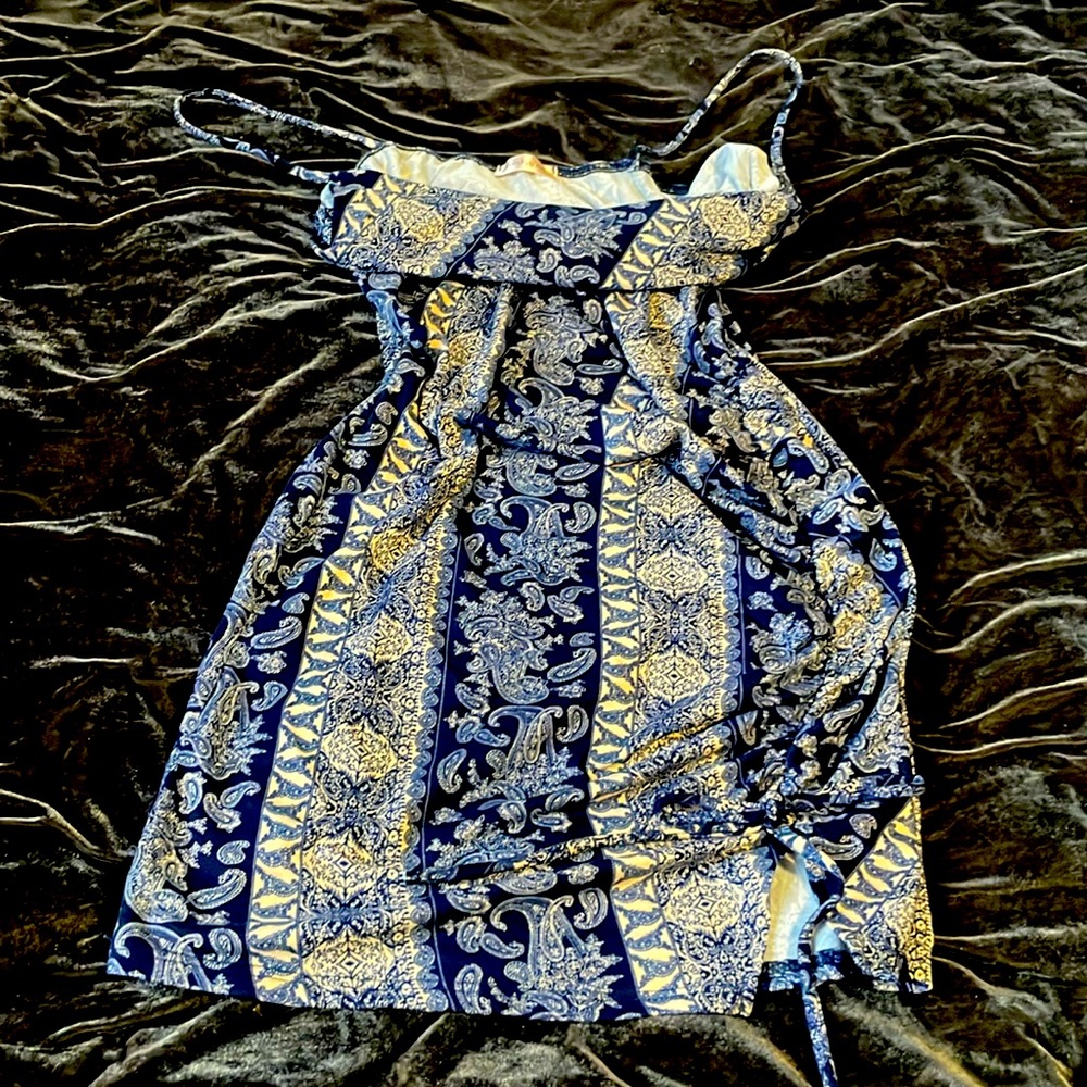 Women’s Blue Bandana Dress